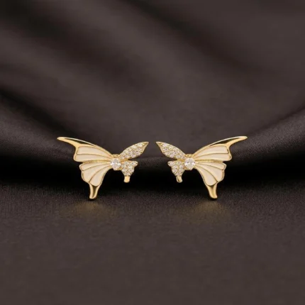 celestial pearl grace gold earrings