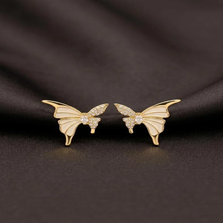 celestial pearl grace gold earrings
